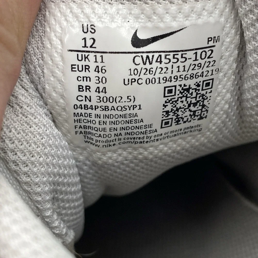 Nike Air Max SC White Black‎ Shoes Men's Size 12 CW4555 102 Cleaned See Pics